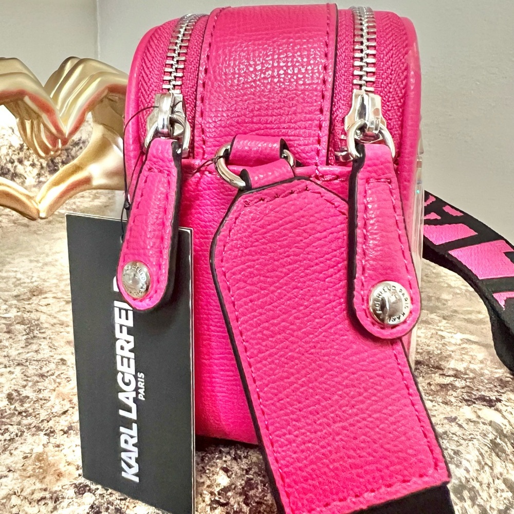 KARL LAGERFELD PARIS Embellished Hearts Crossbody Bag and Coin Purse NWT - Picture 5 of 8